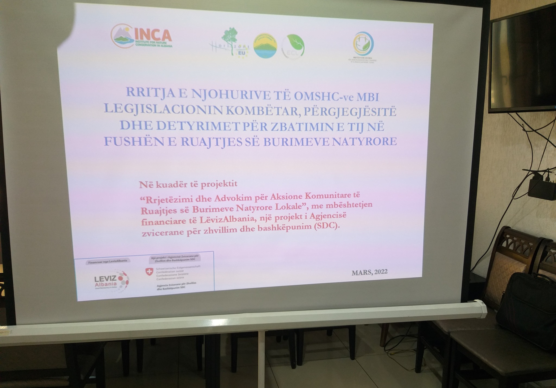 Informative meetings on national legislation in the field of conservation of natural resources