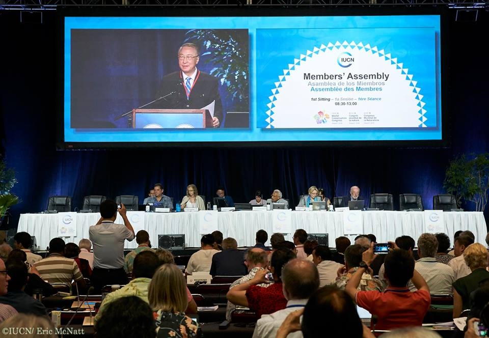 Mr. Kromidha, in the IUCN Congress-Hawai’i 2016.