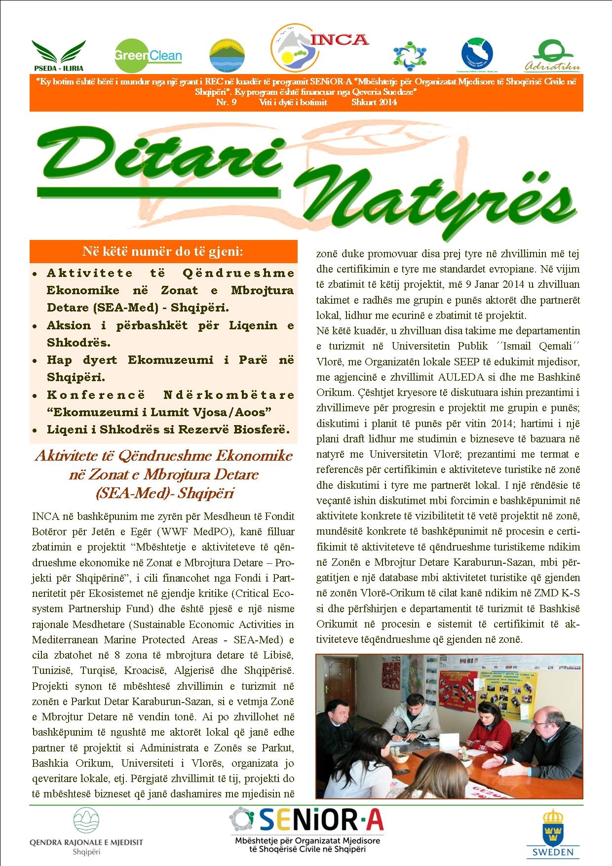 Ditari Natyrës Nr.9 Shkurt 2014