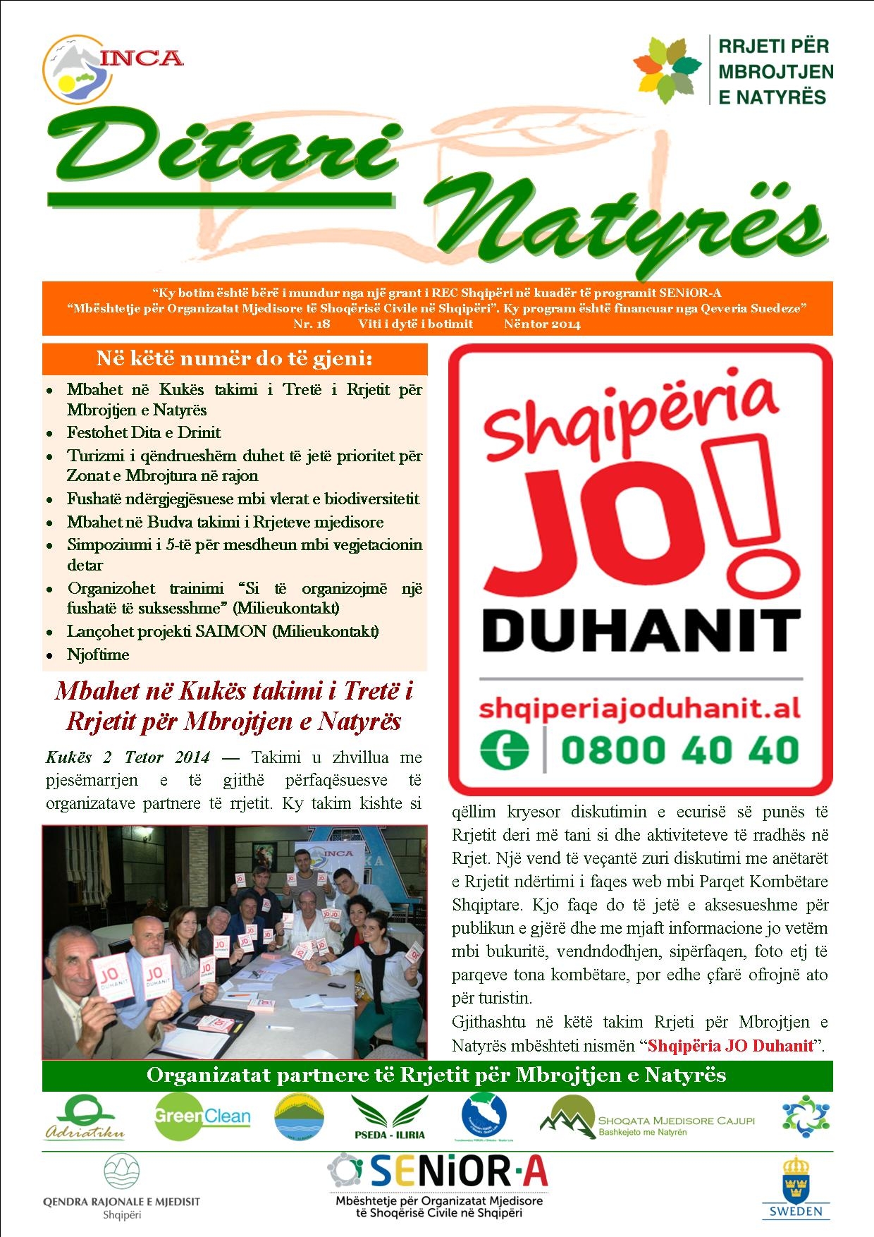 Ditari Natyrës Nr.18 Nëntor 2014